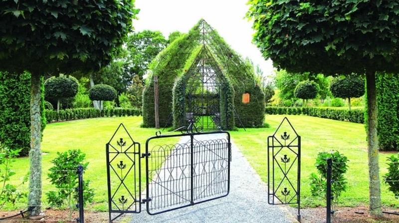 kerk met plante