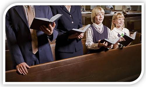 kinders in die kerk