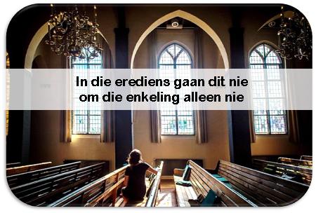 een persoon in kerk