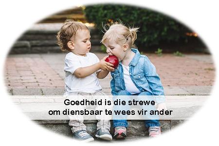 kinders deel appel