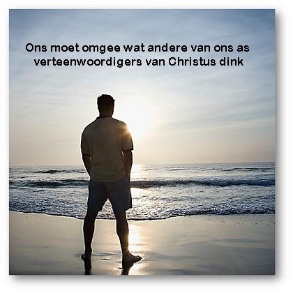 man op strand