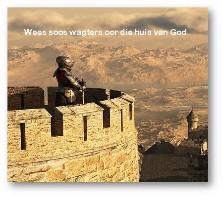 wagters op muur