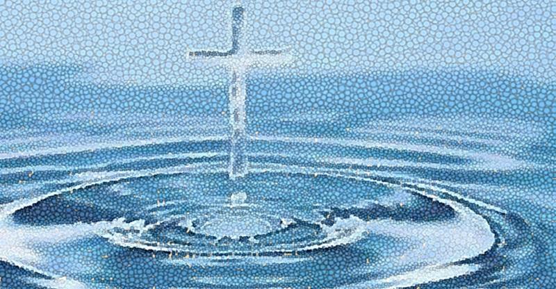 water en kruis