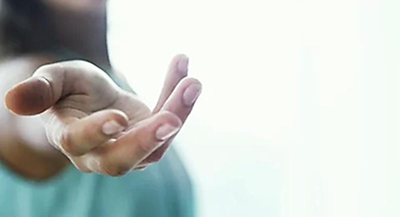 uitnodigende hand